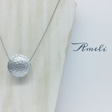 Solo Bubble Necklace in Metallic Effect White Silver - Ameli Jewellery Studio