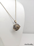 Aromatherapy Ball Diffuser Long Necklace (Brass Tree of Life) - Ameli Jewellery Studio