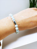 Aquamarine Affirmation Bracelet - Calm - Ameli Jewellery Studio