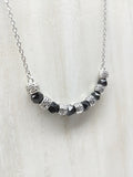 Garnet Half Moon Necklace - Ameli Jewellery Studio