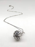 Aromatherapy Ball Diffuser Long Necklace (Bubble Swirl) - Ameli Jewellery Studio