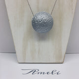 Solo Bubble Necklace in Metallic Effect Silver - Ameli Jewellery Studio
