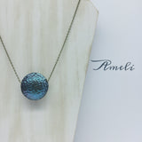 Solo Bubble Necklace in Metallic Effect Peacock Bronze - Ameli Jewellery Studio
