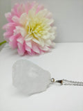 Raw Milky Quartz Crystal Long Necklace - Ameli Jewellery Studio