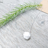 Bijou Gemstone Solitaire Pendant Gemstone on Stainless Steel 16 Inch Necklace - Ameli Jewellery Studio