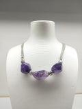 Faceted Amethyst Matinee Necklace - Ameli Jewellery Studio