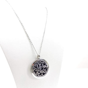 Waves - Aromatherapy Locket Diffuser Long Necklace - Ameli Jewellery Studio