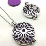 Sunflower - Aromatherapy Locket Diffuser Long Necklace - Ameli Jewellery Studio