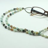 Amazonite Eyeglass Harmony Necklace- Bronze - Ameli Jewellery Studio