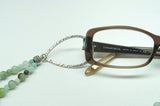 Amazonite Eyeglass Harmony Necklace -Silver - Ameli Jewellery Studio
