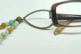 Amazonite Eyeglass Harmony Necklace - Bronze - Ameli Jewellery Studio